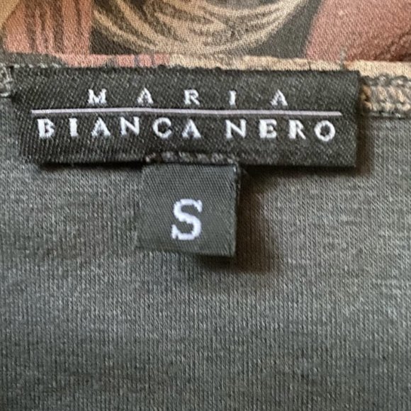 MARIA BLANCA NERO SILK FLORAL  WRAP DRESS - Picture 6 of 6